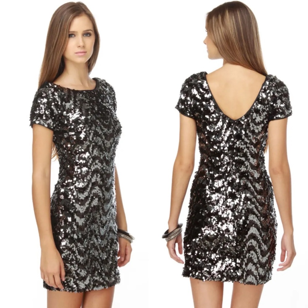 Law of Gravity Sequin Dress - Picture 4 of 14